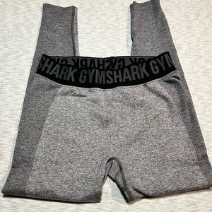 Gymshark Flex Seamless Leggings Women’s  Size Large Grey Black Activewear